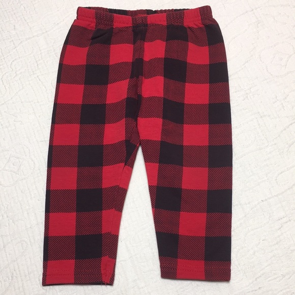 12m (4/$20) Heavier Red/Black Leggings by Carter’s - Picture 1 of 10